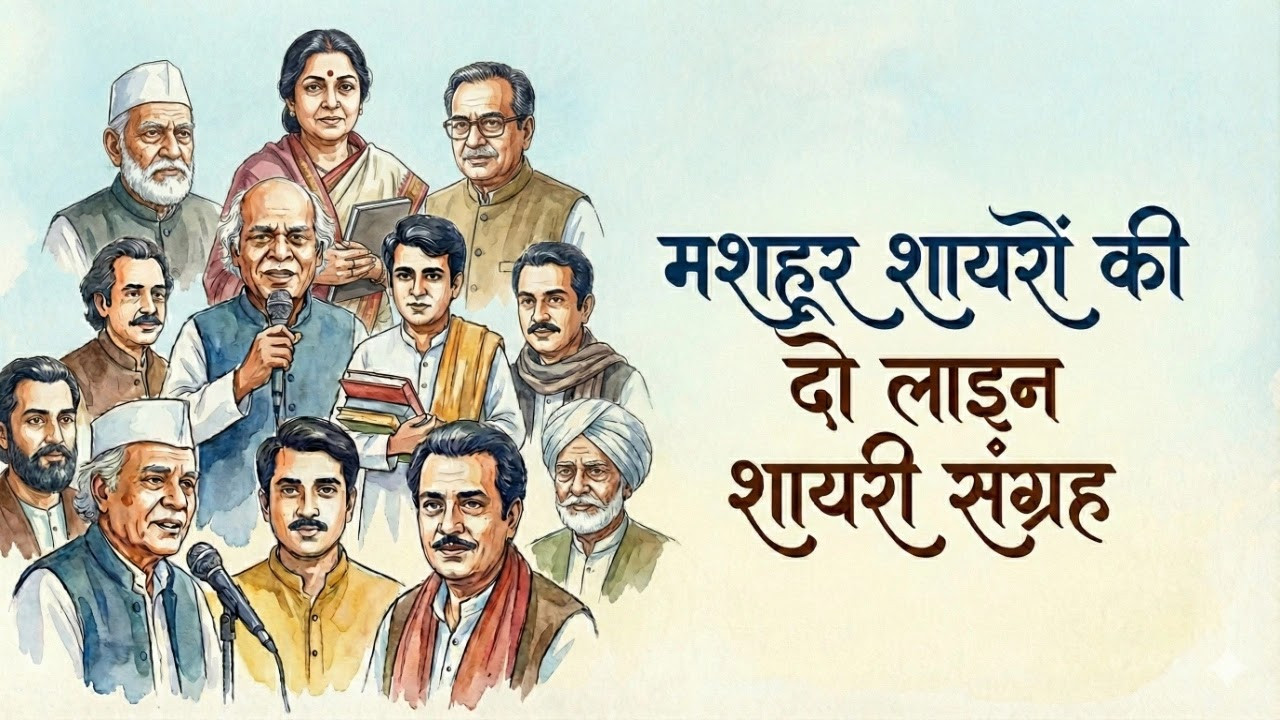 Two Line Shayari Collection of Famous Shayar