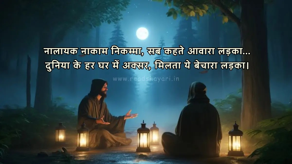 नालायक नाकाम निकम्मा, सब कहते आवारा लड़का - कविता