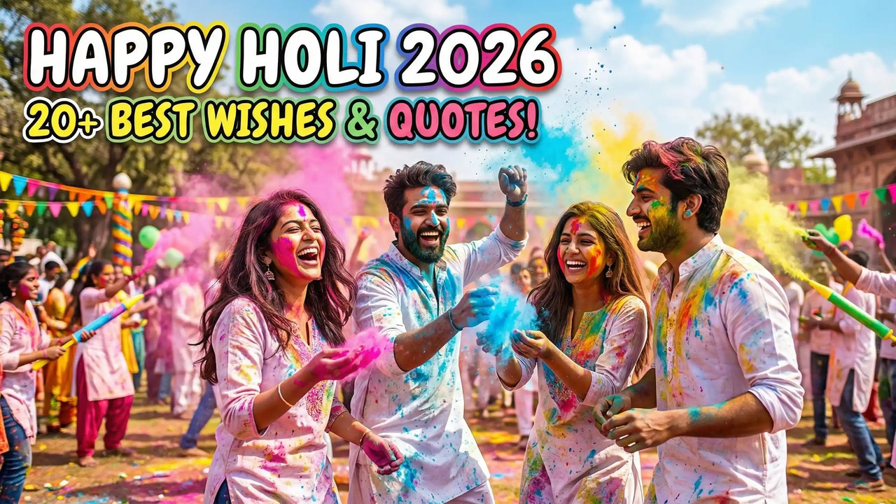 20+ Heartfelt Holi 2026 Wishes to Brighten Your Loved Ones’ Day