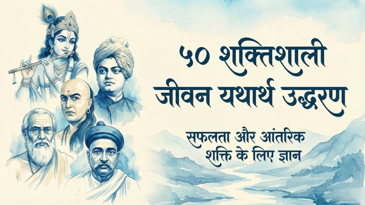 50 महान विचार: सफलता, अनुशासन और जीवन यथार्थ के अनमोल वचन