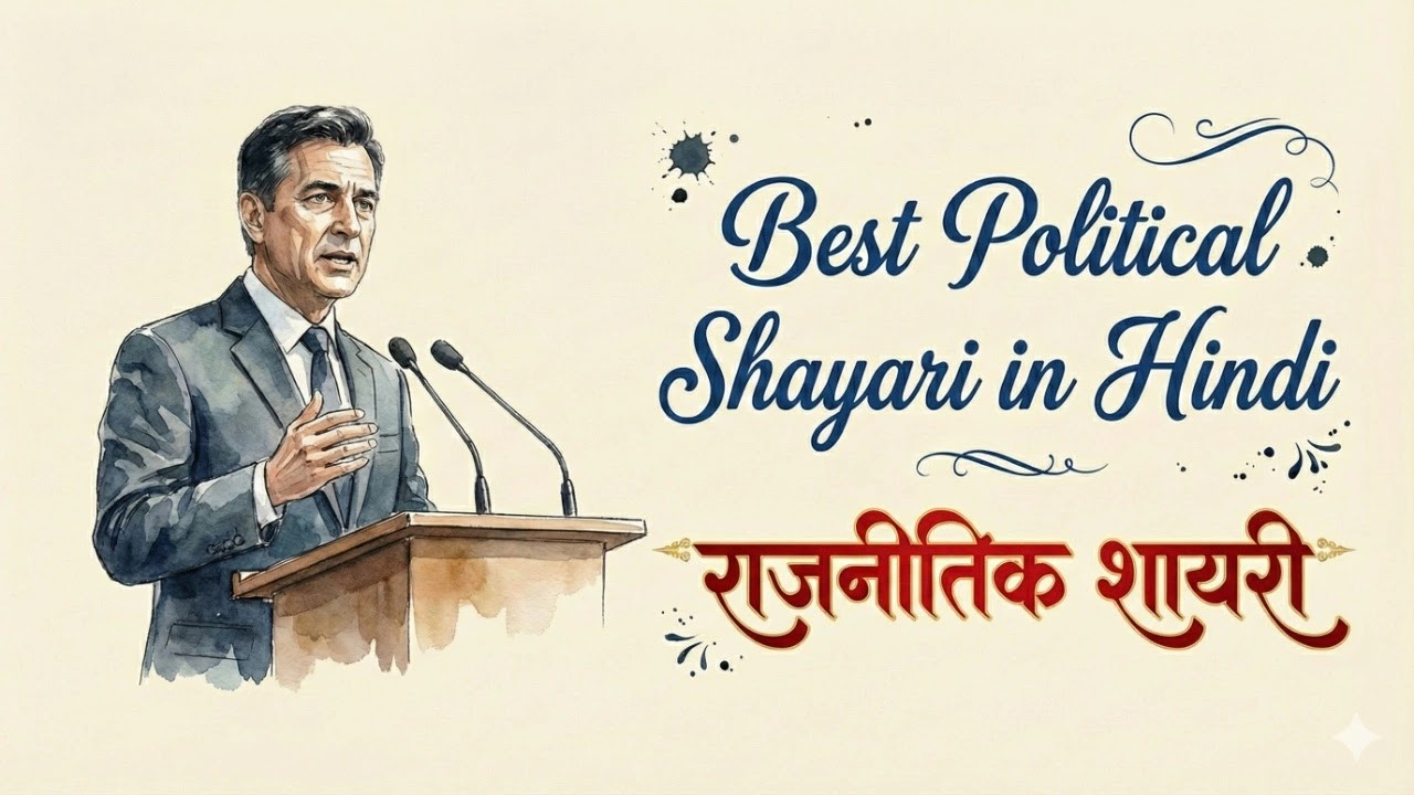 50+ Best Political Shayari in Hindi | कटाक्ष और व्यंग्य वाली राजनीतिक शायरी