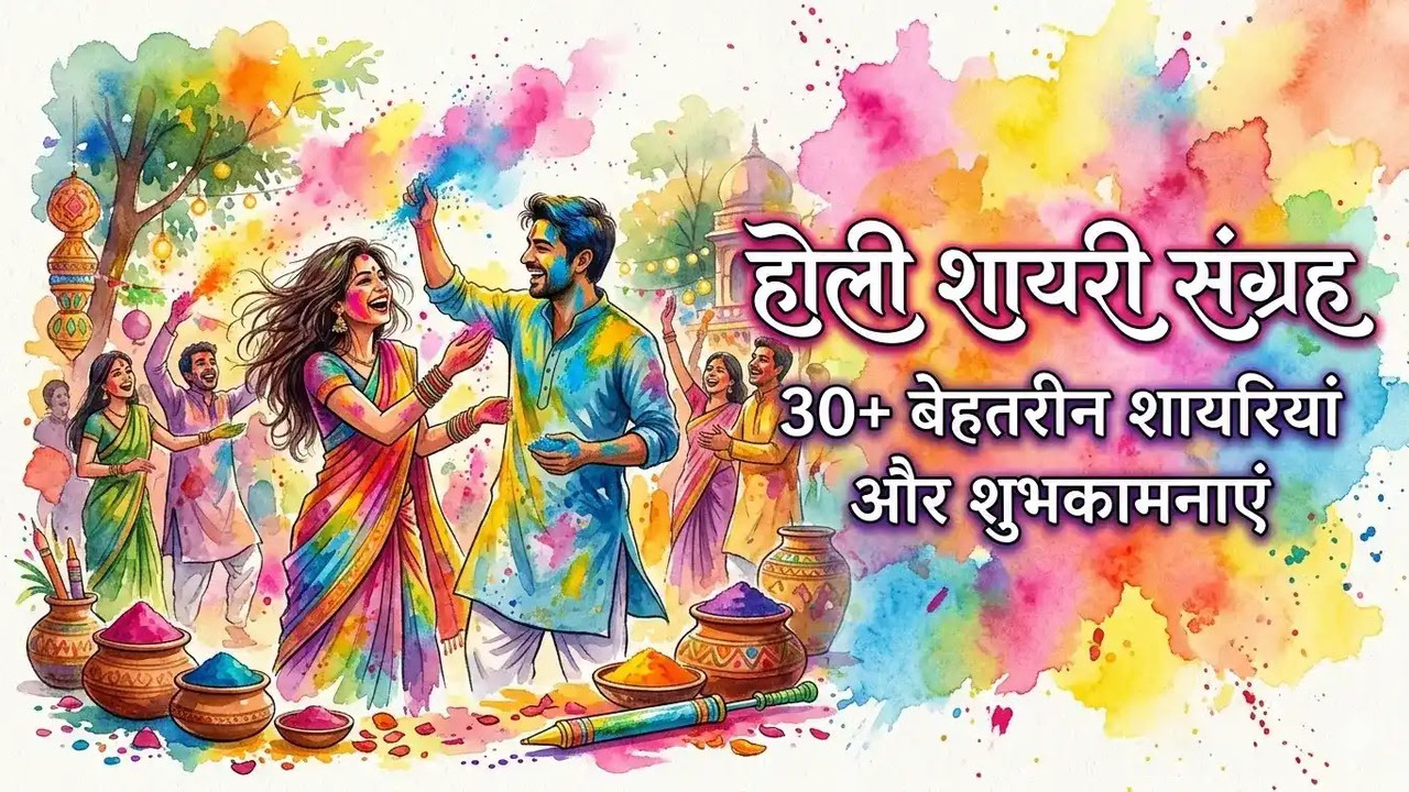30+ Best Holi Shayari in Hindi 2026: बेहतरीन होली शायरी और शुभकामनाएं