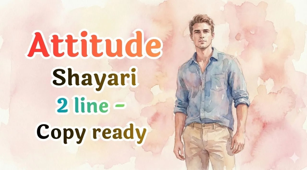 Best Attitude Shayari 2 Line in Hindi for Boys - Copy Ready