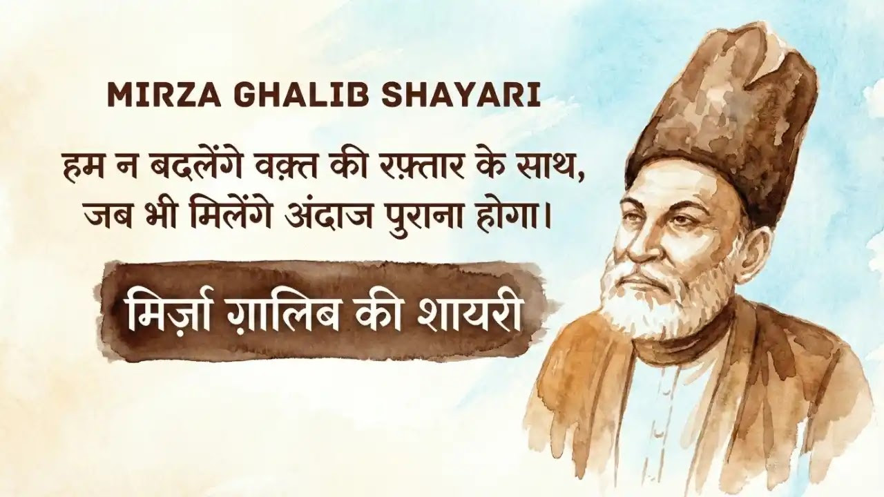 Mirza Ghalib Shayari in Hindi | मिर्ज़ा ग़ालिब की शायरी