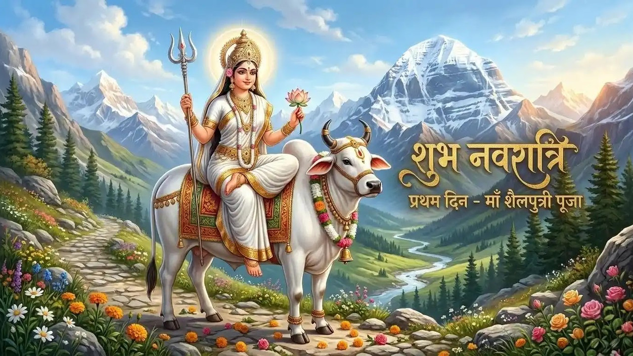 Navratri Day 1: Maa Shailputri Navratri Wishes in Hindi, English