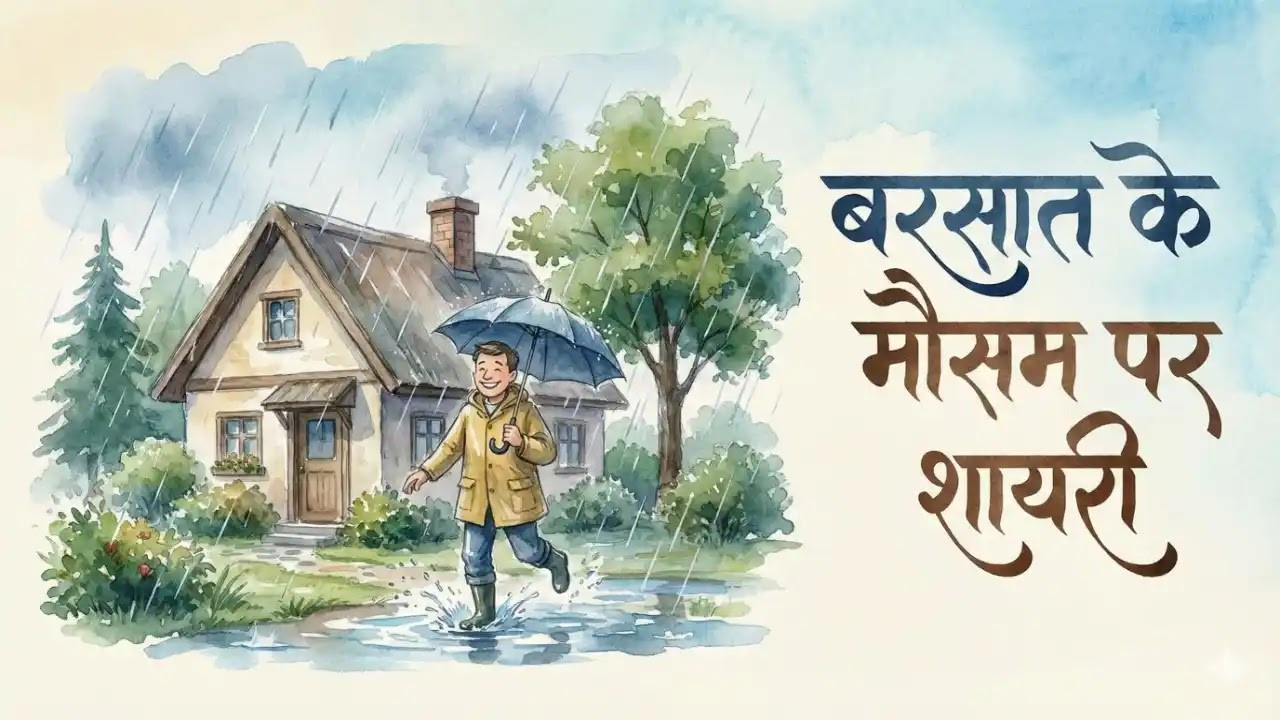 Shayari on Rain | बरसात के मौसम पर लाजवाब पंक्तियां