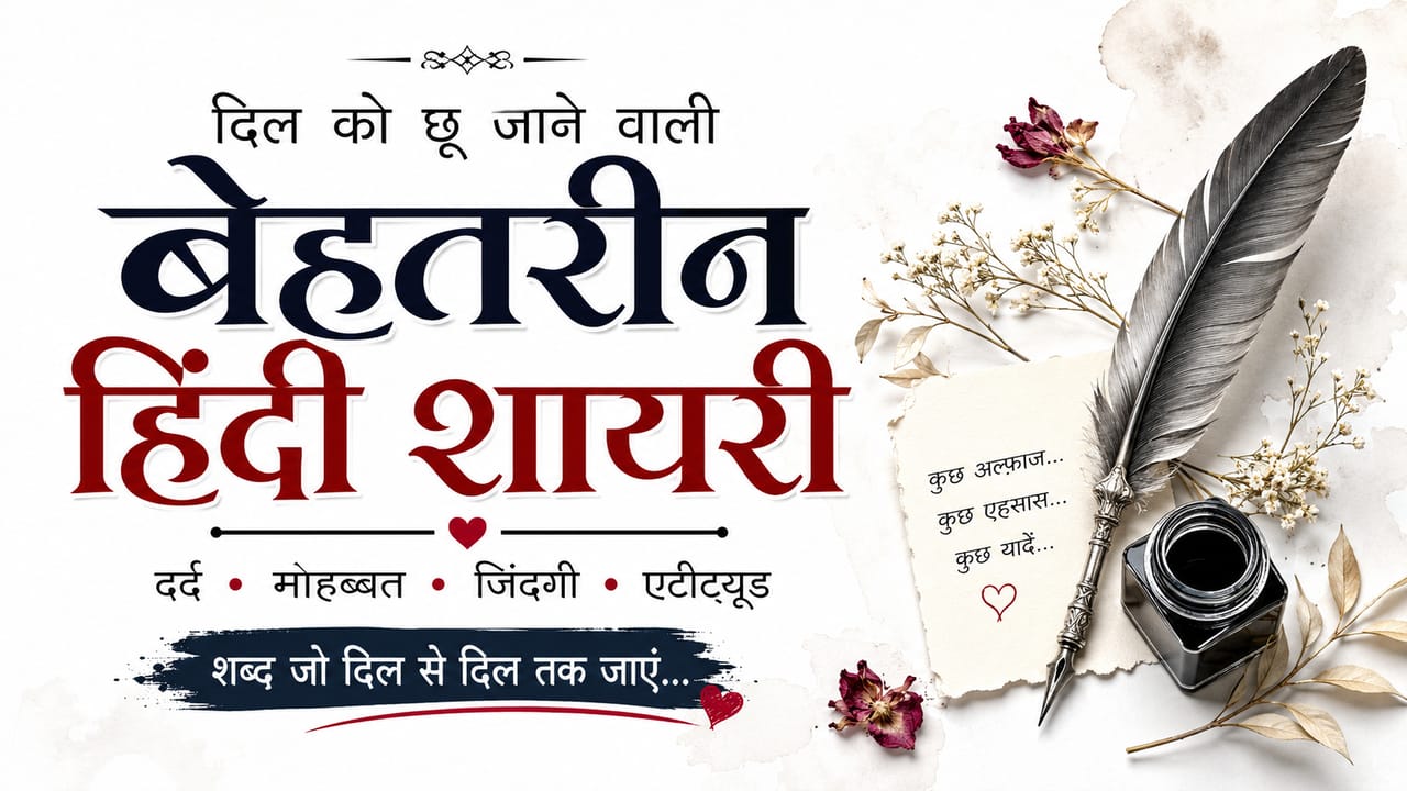 Best Heart Touching Hindi Shayari Collection, June 2026